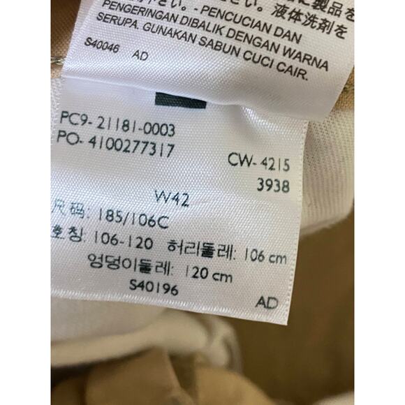 Levi's True Chino Khaki Tan Brown Straight 100% Cotton Shorts Men's Size 42 - Picture 7 of 8